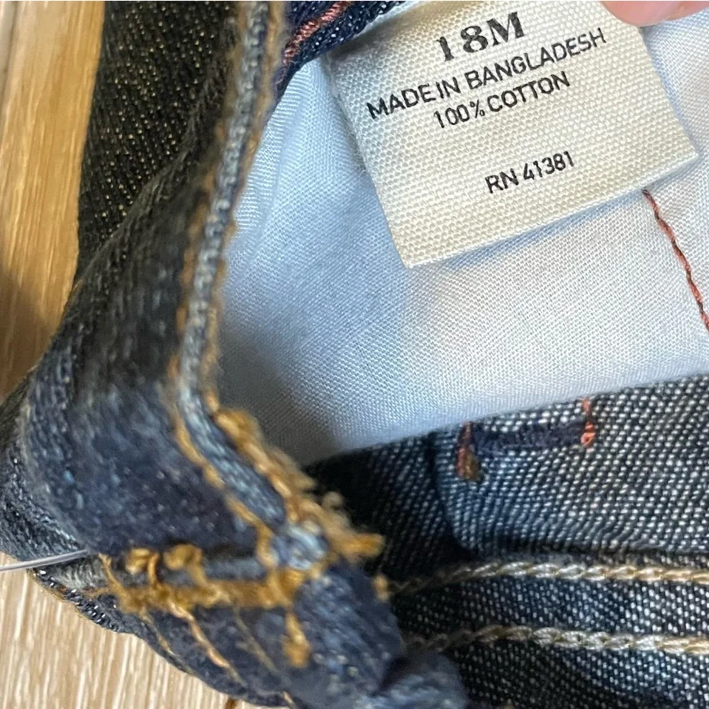 Chaps 18 Months NWT Jeans Versatile Dark Wash Playwear Staple Vintage Look Denim